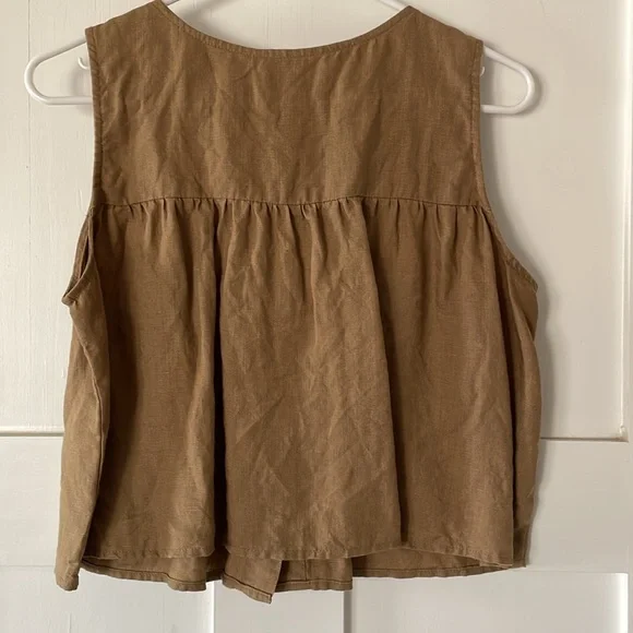 Ozma Emmy Top in Laundered Linen - Picture 5 of 7